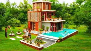 My Holidays 365 Days Building Mud Villa House & Swimming Pool  For Entertainment Place In The Forest