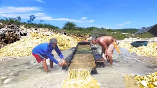 VERY AMAZING..! BEST DISCOVERY IN THE WORLD FOUND ..GOLD DREDGING MACHINE #trending #goldmines #gold