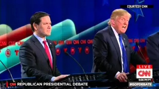 Rubio, Cruz Take on Trump in Fiery Debate Brawl