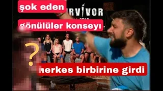 gönülüler takımının olay yaratan konseyi😳/survivor 2022 allstar şok eden olay konsey hangi isim ....