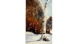 Landscape Watercolor Painting Idea for Beginners