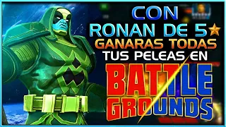 GANA TODAS TUS PELEAS CON  RONAN DE 5⭐️ (PARECE HACK) | BATTLEGROUNDS MCOC