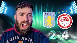 ASTON VILLA 2-4 OLYMPIACOS | MATCH REACTION