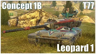 Concept 1B, Leopard 1 & T77 ● WoT Blitz