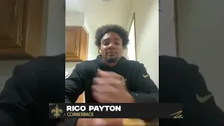 Rico Payton's first interview with New Orleans Saints