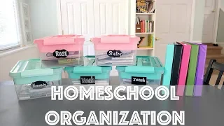 Homeschool Organization for 5 kids!