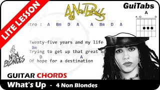 WHAT'S UP 🎩 - 4 Non Blondes ( Lyrics and GuiTar Chords ) 🎸