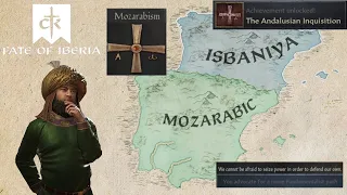 CK3 Fate of Iberia: Turning all Iberia to Mozarabism (Andalusian Inquisition achievement)