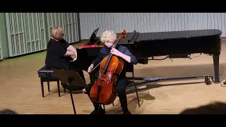 Malte Rosén Cello (Lento - Allegro moderato ur Sonat i g-moll för cello och piano - Rachmaninov)