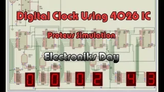 Digital Clock Using 4026 IC | Electroniks Day