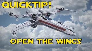 How to animate the wings of X-fighter (videocopilot star pack)