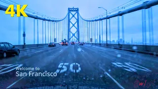 Welcome to San Francisco | Driving in the Rain - San Francisco Oakland Bay Bridge