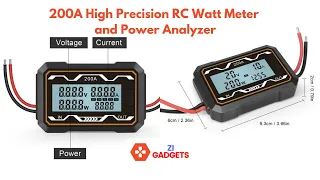 ~ 200A High Precision RC Watt Meter ~ Power Analyzer ~ Digital Wattmeter DC 0-60V ~ Battery Tester ~