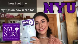 HOW I GOT INTO NYU STERN // gpa, stats, activities + general college application tips