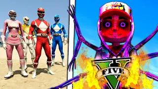 POWER RANGERS contra o JAKE GIGANTE no GTA 5 ! (Subway Surfers)