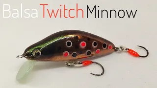 Lure Making UL Balsa Minnow - part 2