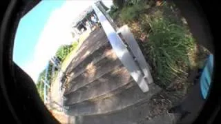 CLIP OF THE DAY-ROSS SMITH-1ST 5 STAIR OLLIE 1ST TRY