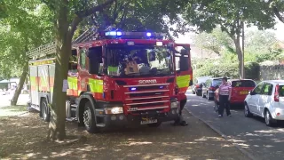 Bucks Fire Brigade gets a shout while at a Sports day at Bradwell Village