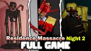 Residence Massacre: Night 2 - (Full Walkthrough) - Roblox