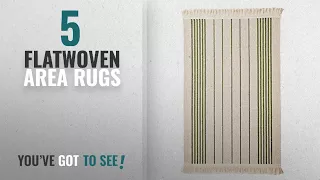 Top 10 Flatwoven Area Rugs [2018 ]: Ikea Flatwoven Area Kitchen Rug Stripes Cotton Green Throw Mat