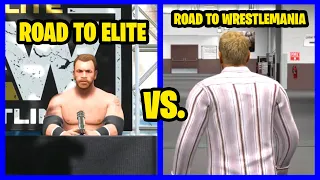 AEW Road To Elite vs WWE Road To WrestleMania - (AEW Fight Forever vs WWE Smackdown vs RAW 2011)