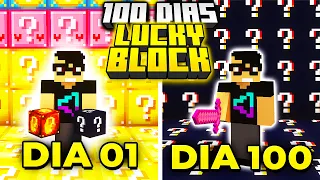 SOBREVIVI 100 DIAS MAS O MUNDO TEM LUCKY BLOCKS NO MINECRAFT - O FILME