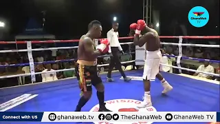 Watch how Nigerian boxer Rasheed Idowu knocked out Bastie Samir twice in UBO title fight