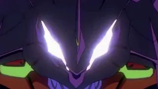 Eva 01 goes berserk and devours Zeruel