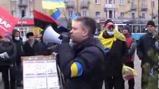 2014/01/19. м.Кам'янське. ВІЧЕ ОПОЗИЦІЙНИХ СИЛ.