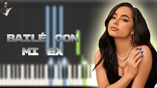 Becky G - BAILÉ CON MI EX | Instrumental Piano Tutorial / Partitura / Karaoke / MIDI