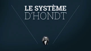 Le système d'Hondt. Répartition entre les listes