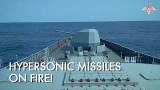 WATCH Russian frigate armed with hypersonic missiles conducts drills in Atlantic