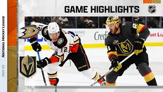 Ducks @ Golden Knights 12/31/21 | NHL Highlights