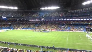 Brasil vs Chile 2-1 2013 Chilean National Anthem
