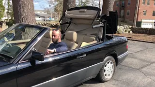 1995 Mercedes-Benz E320 Cabriolet Convertible Top Operation (Open/Close)