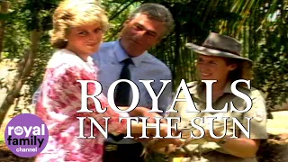 Royals in the Sun: Princess Diana Holds a Crocodile in Darwin!