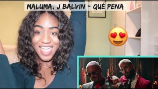 Maluma, J Balvin - Qué Pena (Official Music Video) | REACTION