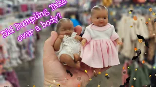 Shopping with World's Smallest Mini Silicone Baby Dolls| Baby Does a Flip| Outing| nlovewithreborn..