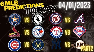 6 Mlb Predictions Today 4/01/23 Mlb Picks And Predictions Today part2