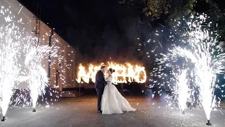 Огненные инсталляции на свадьбе!