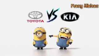 KIA vs TOYOTA funny minions 😂