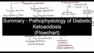 Pathophysiology of Diabetic Ketoacidosis Flowchart