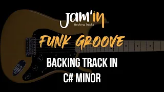 Funk Groove Guitar Backing Track in C# Minor