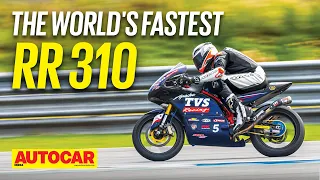 The world's fastest TVS Apache RR 310! | Track Ride | Autocar India