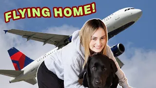 Taking My New Guide Dog On His First Flight!