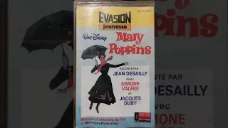 Mary Poppins Livre disque ( 1975 ) raconté par Jean Desailly avec Simone Valère