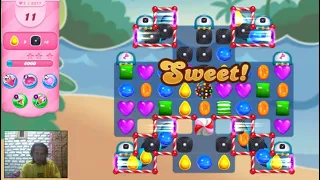 Candy Crush Saga Level 5377 - 1 Stars, 18 Moves Completed, No Boosters