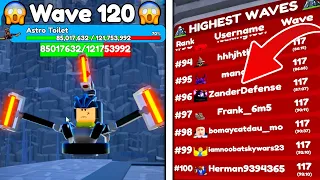 I BEAT ASTRO 😱 and GOT INTO LEADERBOARD ENDLESS 😎 - Roblox Toilet Tower Defense