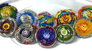 4 SEASON BLADERS vs DYNAMITE BATTLE LEGENDS | CROSSGEN | Beyblade Metal Fight 4D vs Beyblade Burst!