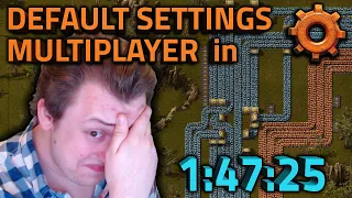 Default Settings Multiplayer Factorio Speedrun in 1:47:25 by Team Steelaxe [Former World Record]